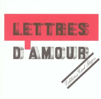 Couverture du livre « Lettres d'amour » de Arthur/Gadet aux éditions Cent Pages