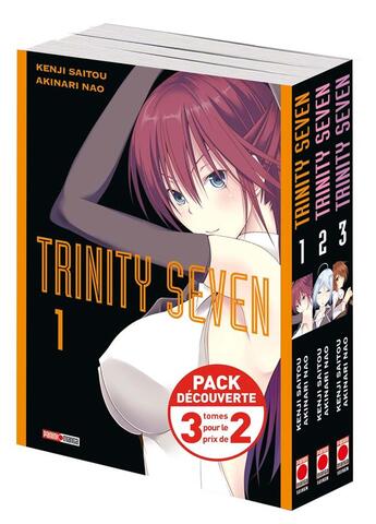 Couverture du livre « Trinity Seven : Tome 1 à Tome 3 » de Kenji Saito et Akinari Nao aux éditions Panini