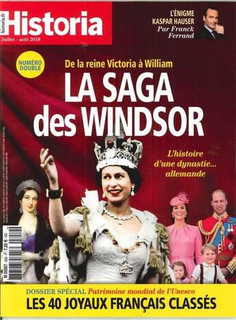 Couverture du livre « Historia mensuel n 859/860 la saga des windsor - juillet/aout 2018 » de  aux éditions L'histoire