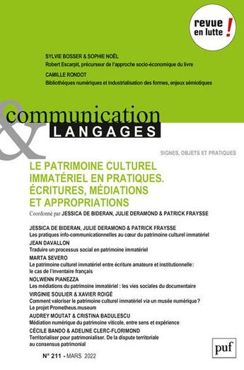 Couverture du livre « Communication et langages 2022, n.211 » de  aux éditions Puf