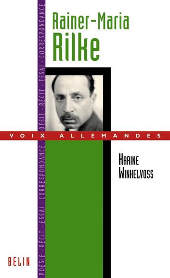 Couverture du livre « Rainer maria rilke » de Karine Winkelvoss aux éditions Belin