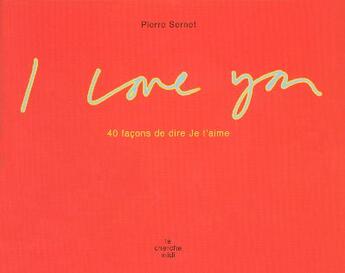 Couverture du livre « I love you - francais » de  aux éditions Cherche Midi