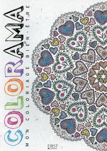 Couverture du livre « Colorama ; mon coloriage bien-être » de  aux éditions First