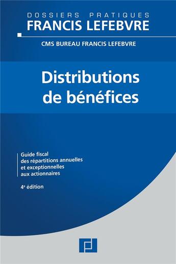 Couverture du livre « Distributions de bénéfices (5e édition) » de  aux éditions Lefebvre