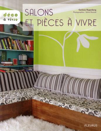 Couverture du livre « Salons et pièces à vivre » de Corinne Kuperberg aux éditions Mango