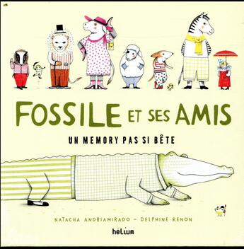 Couverture du livre « (pvc 13,90e) memory de fossile le crocodile et ses amis » de Andriamirado Natach aux éditions Helium