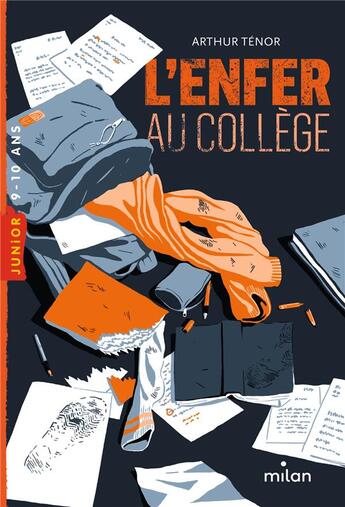 Couverture du livre « L'enfer au collège » de Arthur Tenor et Jerome Meyer-Birsch aux éditions Milan