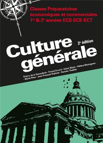 Couverture du livre « CAP PREPA ; culture générale ; classes préparatoires économiques et commerciales 1ère et 2ème années ECS-ECE-ECT (2e édition) » de  aux éditions Pearson