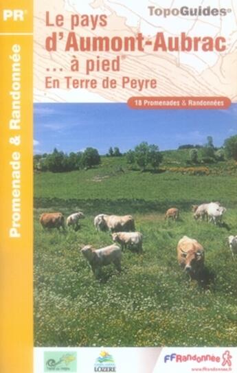 Couverture du livre « Le pays d'aumont-aubrac à pied » de  aux éditions Ffrp