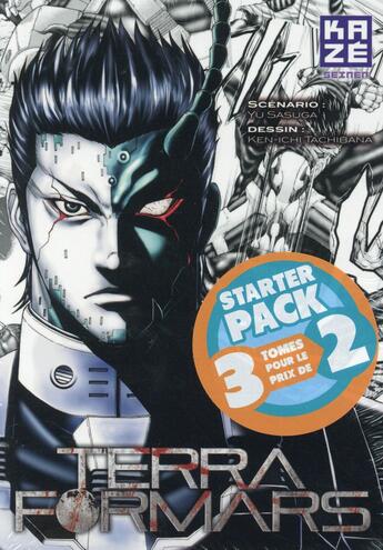 Couverture du livre « Terra formars ; COFFRET T.1 A T.3 » de Kenichi Tachibana et Yu Sasuga aux éditions Kaze