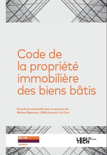 Couverture du livre « Code de la propriété immobilière des biens bâtis » de Laboris Castegnaro-Ius aux éditions Legitech