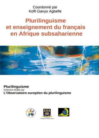 Couverture du livre « Plurilinguisme et enseignement du français en Afrique subsaharienne » de Christian Tremblay aux éditions Bookelis