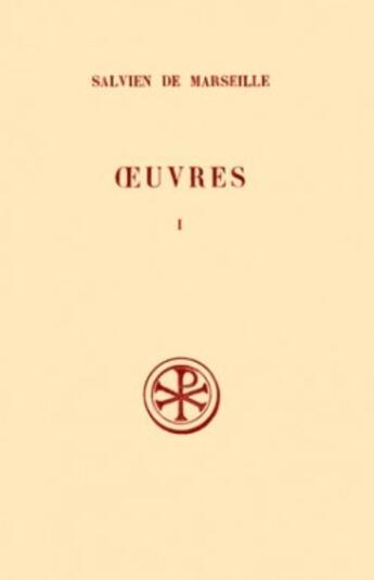 Couverture du livre « Oeuvres t.1 » de Salvien De Marseille aux éditions Cerf