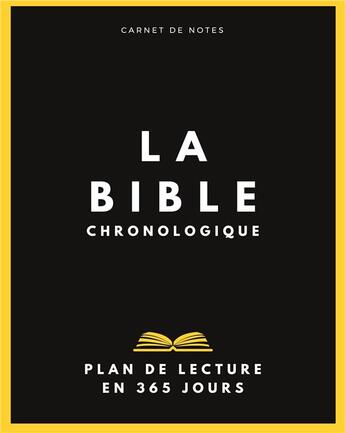 Couverture du livre « La bible chronologique : plan de lecture en 1 an » de  aux éditions Books On Demand