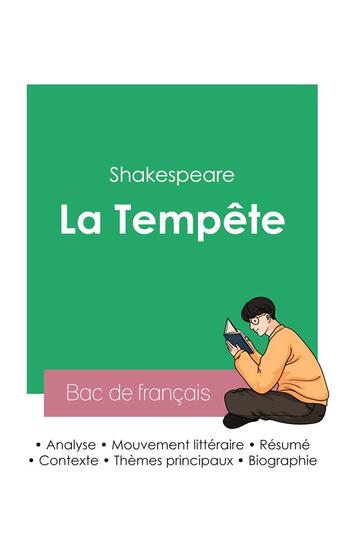 Couverture du livre « Réussir son Bac de français 2023 : Analyse de La Tempête de Shakespeare » de William Shakespeare aux éditions Bac De Francais