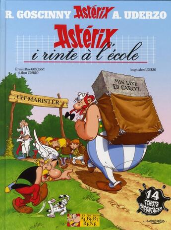 Couverture du livre « Astérix t.32 : Astérix i rinte à l'école » de Rene Goscinny et Albert Uderzo aux éditions Albert Rene