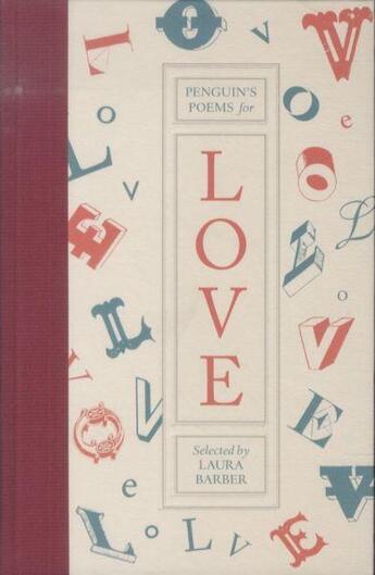 Couverture du livre « Penguin's poems for love » de Barber Laura Ed. aux éditions Viking Adult