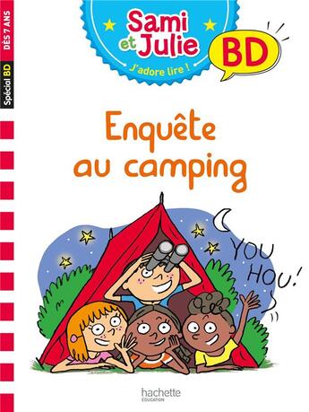 Couverture du livre « Sami et julie bd : enquete au camping » de Therese Bonte aux éditions Hachette Education