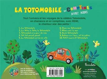 Couverture du livre « La totomobile en comptines » de Remi Guichard aux éditions Formulette