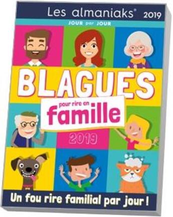 Couverture du livre « Blagues pour rire en famille (édition 2019) » de  aux éditions Editions 365