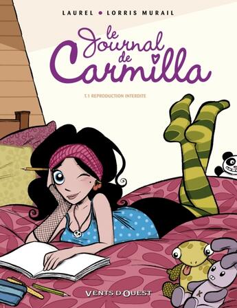 Couverture du livre « Le journal de Carmilla Tome 1 » de Laurel+Murail aux éditions Vents D'ouest