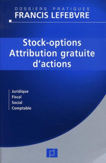 Couverture du livre « Stock options et aag » de  aux éditions Lefebvre