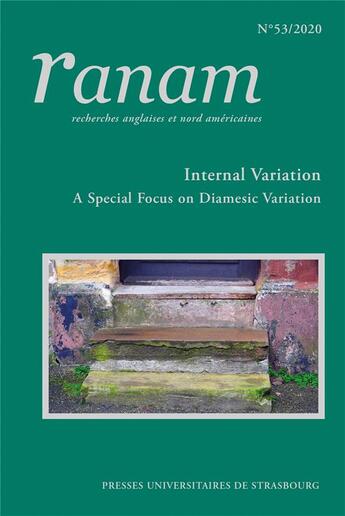 Couverture du livre « Ranam n 53 / 2020. internal variation : a special focus on diamesic variation across speech and wri » de Catherine Paulin aux éditions Pu De Strasbourg