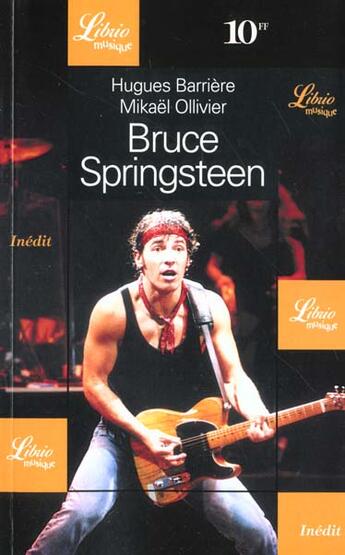 Couverture du livre « Bruce springsteen » de Barrier Hugues aux éditions J'ai Lu