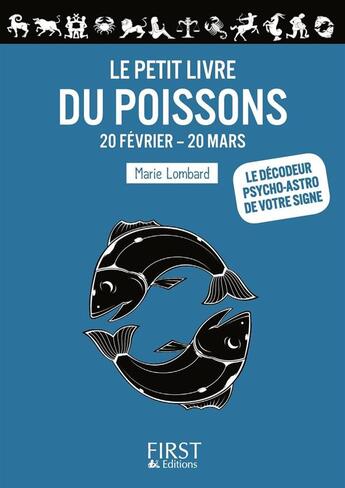 Couverture du livre « Le petit livre du poissons » de Marie Lombard aux éditions First