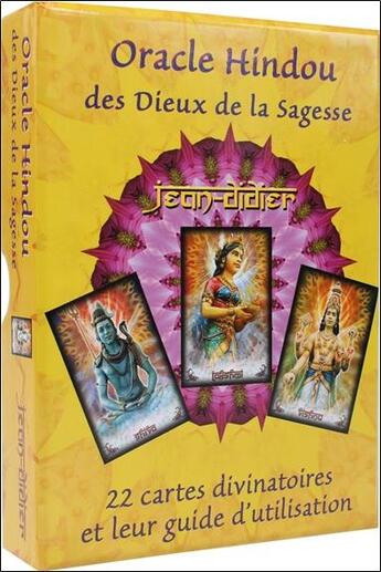 Couverture du livre « Oracle hindou des dieux de la sagesse ; coffret » de Jean Didier aux éditions Bussiere