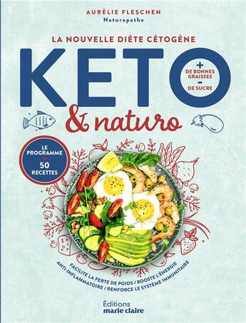 Couverture du livre « Mon regime keto » de  aux éditions Marie-claire