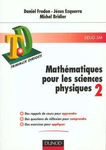 Couverture du livre « Maths Sciences Physiques T.2 ; Td » de Daniel Fredon aux éditions Dunod