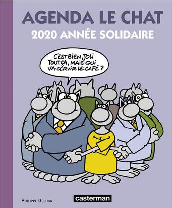 Couverture du livre « Le chat ; agenda (édition 2020) » de Philippe Geluck aux éditions Casterman