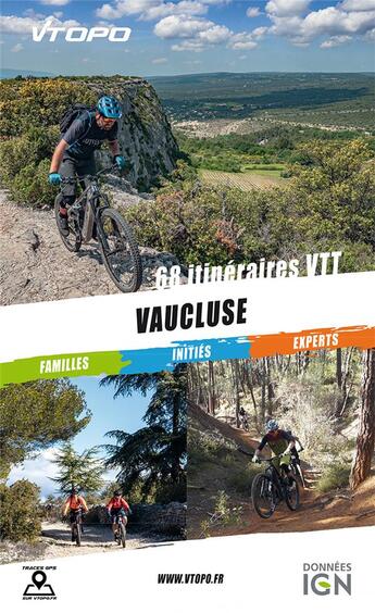 Couverture du livre « Vaucluse 68 circuits vtt » de  aux éditions Vtopo