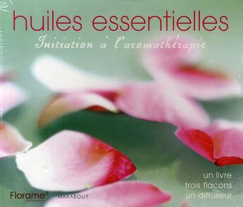 Couverture du livre « Coffret huiles essentielles » de Nerys Purchon aux éditions Marabout