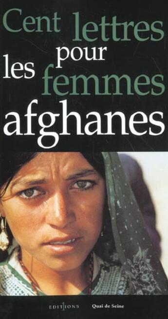 Couverture du livre « Cent lettres pour les femmes afghanes » de  aux éditions Editions 1