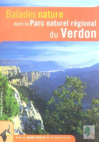 Couverture du livre « BALADES NATURE ; dans le parc naturel régional du Verdon » de  aux éditions Dakota