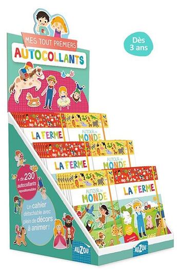 Couverture du livre « PLV pleine de table mes tout premiers autocollants - 30 volumes » de  aux éditions Philippe Auzou