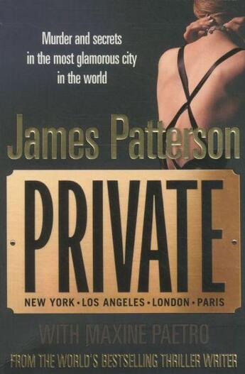 Couverture du livre « Private » de James Patterson et Maxine Paetro aux éditions 