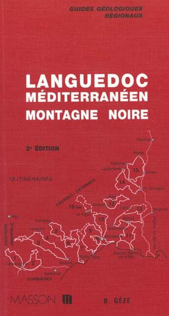 Couverture du livre « Languedoc Mediterraneen, Montagne Noire » de Bernard Geze aux éditions Elsevier-masson