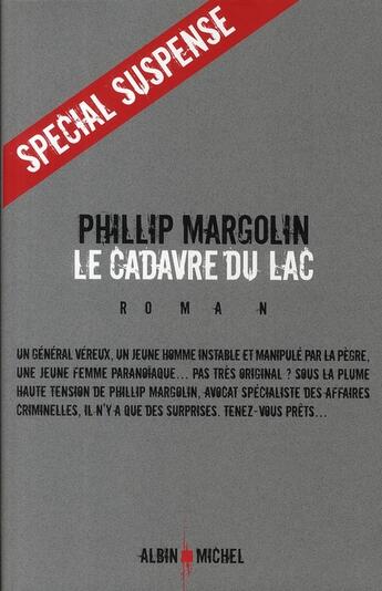 Couverture du livre « Le cadavre du lac » de Margolin-P aux éditions Albin Michel