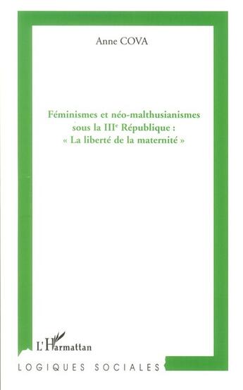 Couverture du livre « Féminismes et néo-malthusianismes sous la IIIe république 