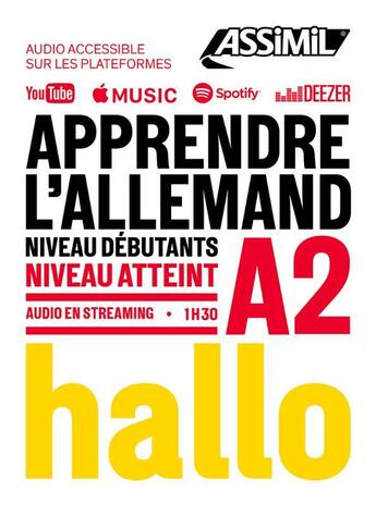 Couverture du livre « Apprendre l'allemand ; niveau débutants>A2 » de Bettina Schodel Amirkhosrovi aux éditions Assimil