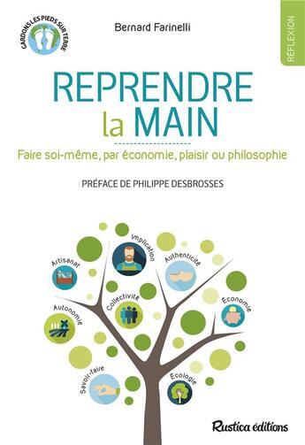 Couverture du livre « Reprendre la main ; faire soi-même, par économie, plaisir ou philosophie » de Bernard Farinelli aux éditions Rustica