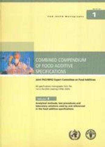 Couverture du livre « Combined compendium of food additive specification joint fao who expert committee on food additives » de  aux éditions Fao