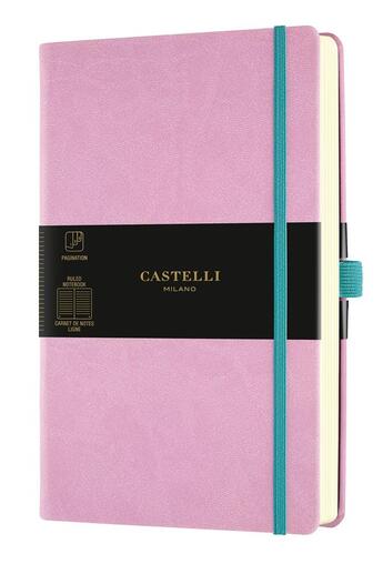 Couverture du livre « Carnet aquarela tres grand format ligne mauve » de Castelli aux éditions Castelli Milano