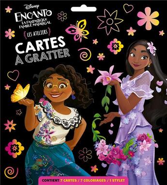 Couverture du livre « Les ateliers Disney : Encanto : la fantastique famille Madrigal : cartes à gratter » de Disney aux éditions Disney Hachette