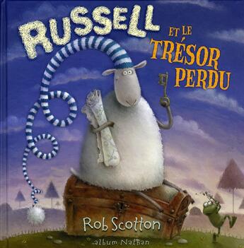 Couverture du livre « Russell et le trésor perdu » de Rob Scotton aux éditions Nathan