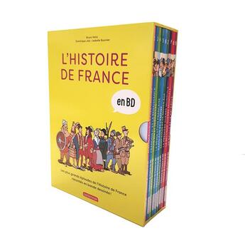 Couverture du livre « L'Histoire de France en BD ; coffret » de Heitz Bruno et Isabelle Bournier et Dominique Joly aux éditions Casterman