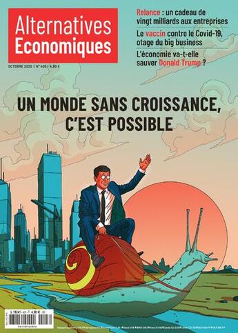 Couverture du livre « Alternatives economiques mensuel - numero 405 oct 2020 » de  aux éditions Alternatives Economiques